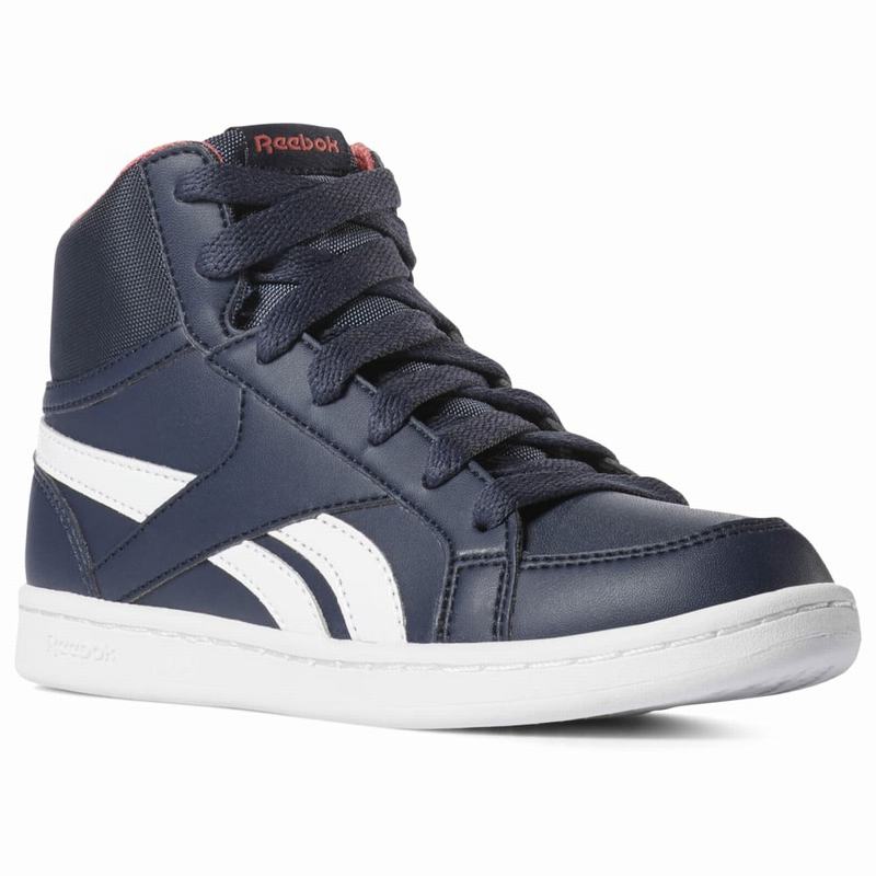 Tenisi Reebok Royal Prime Mid Fete Bleumarin/Albi/Roz Romania TI9293JN